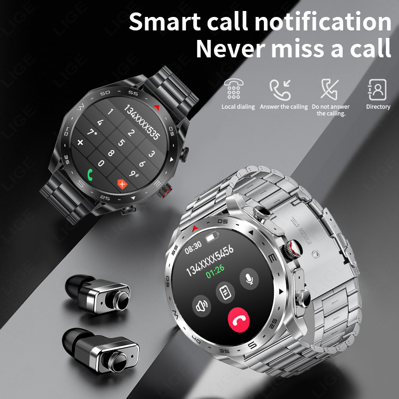 LIGE AMOLED Screen Smart Watch - Smartwatch Noise Watches For Men avis et prix