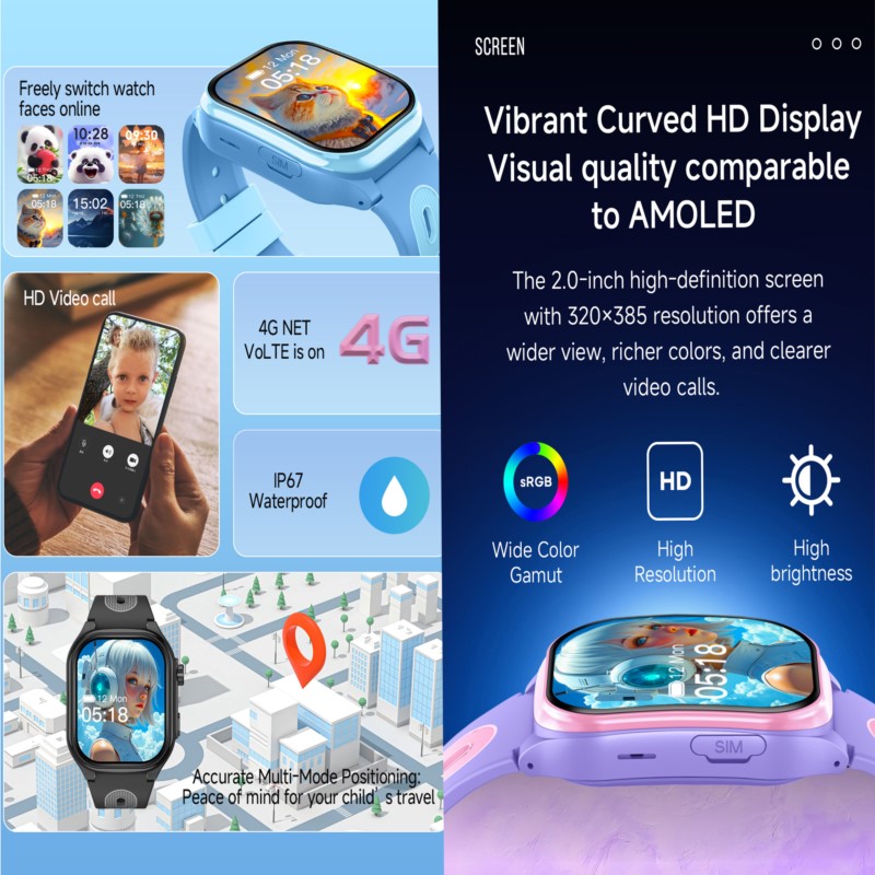 Smart Watch Kids 4G GPS WIFI V - Smartwatch Watches For Kid Boy With Gps avis et prix