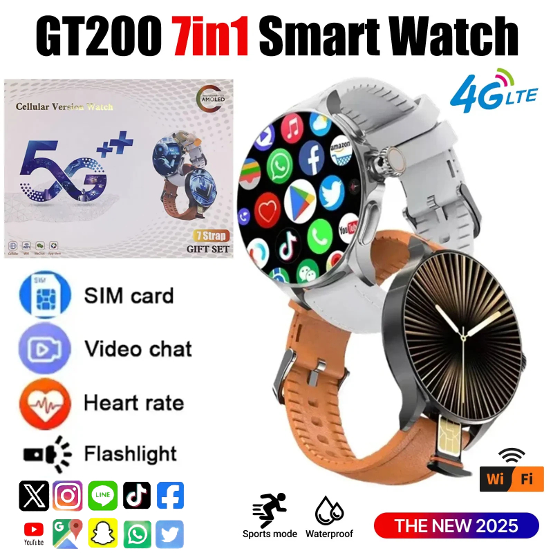 New GT200 Android Smart Watch  - Smartwatch Watches For Men With Gps avis et prix
