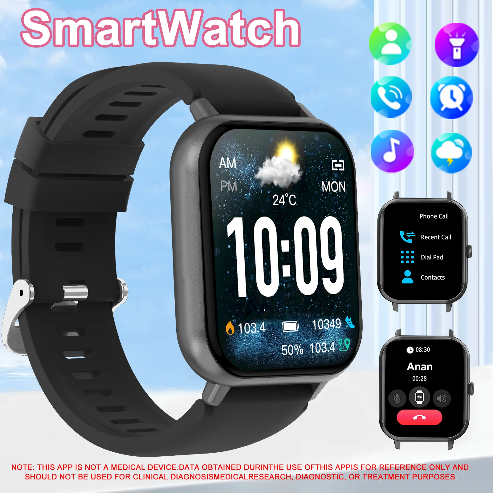 Hot Smart watch, wireless call - Smartwatch Watches Wallpaper avis et prix