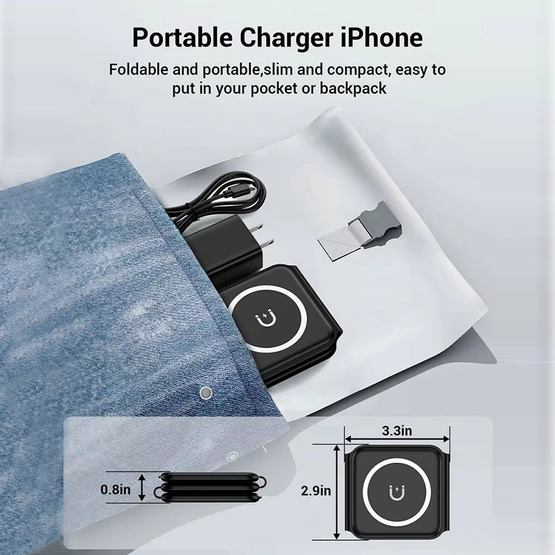 3-in-1 Magnetic Folding Wirele - Smartwatch Apple Watch avis et prix