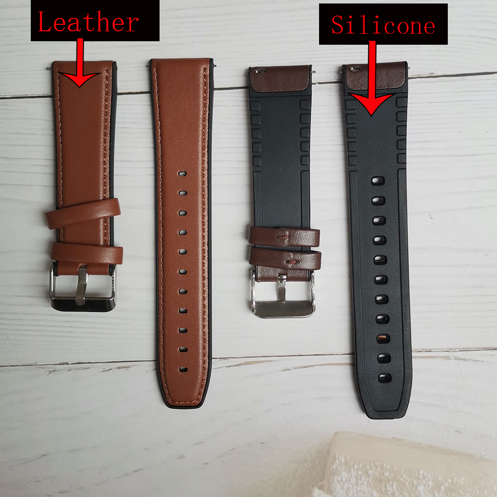 22mm Silicone Leather Band For - Fossil Watches Smartwatch Gen 6 avis et prix