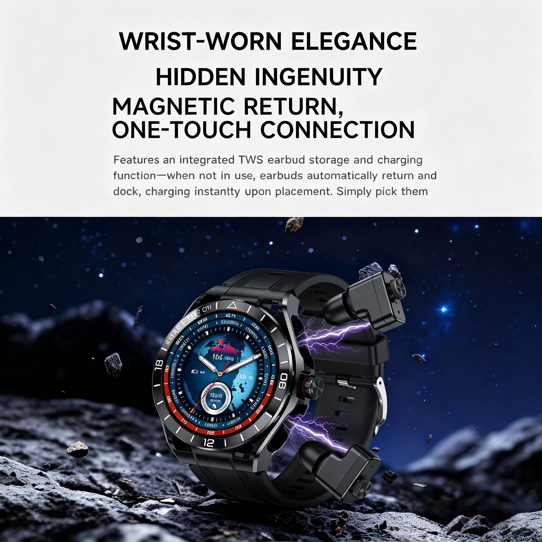 2 In 1 Bluetooth Call Earphone - Smartwatch Noise Watches For Men avis et prix