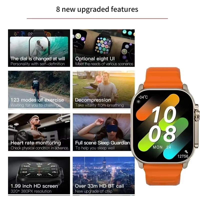 New Watch T10 Ultr Smart Watch - Smartwatch Watches For Men With Gps avis et prix