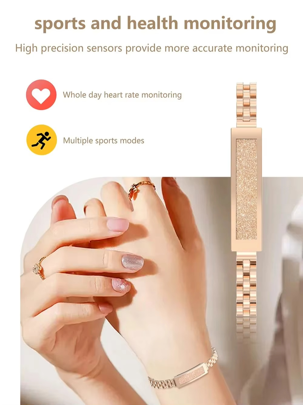 Fashion Couple Chain Smart Bra - Couple Watches Smartwatch avis et prix