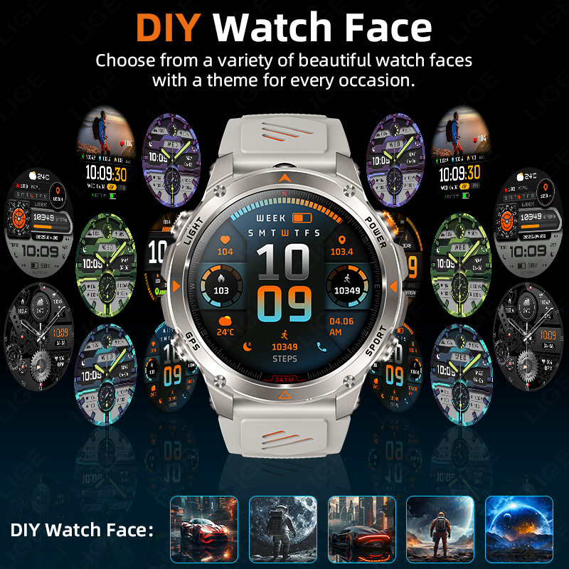 LIGE Rugged GPS Track Smart Wa - Watch Smart Smartwatch avis et prix