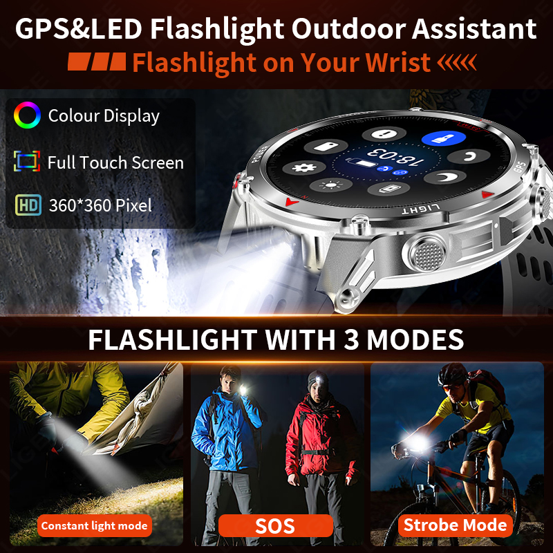 LIGE Rugged GPS Track Smart Wa - Watch Smart Smartwatch avis et prix