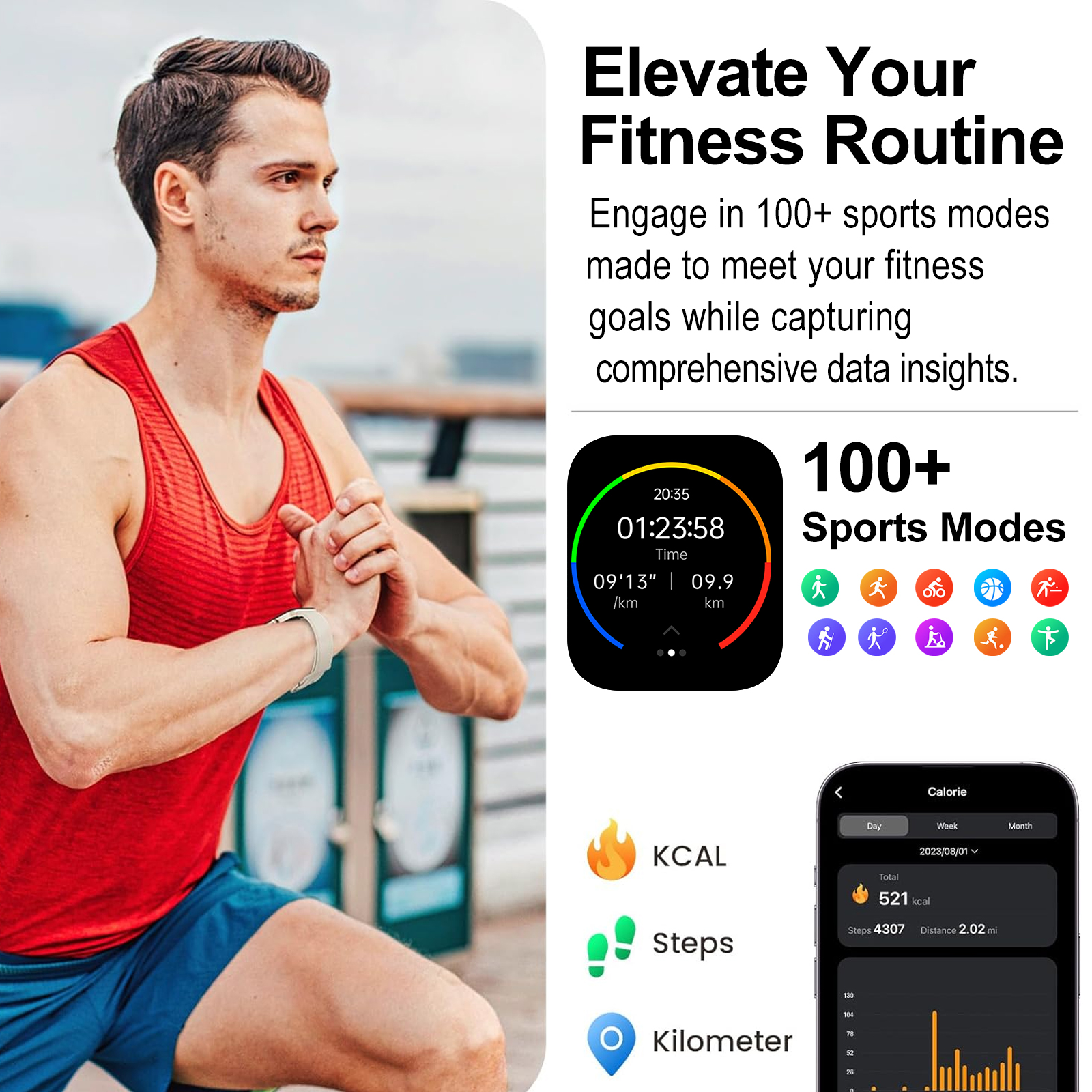 Smart watch, multi-sport mode, - Smartwatch Watches Wallpaper avis et prix