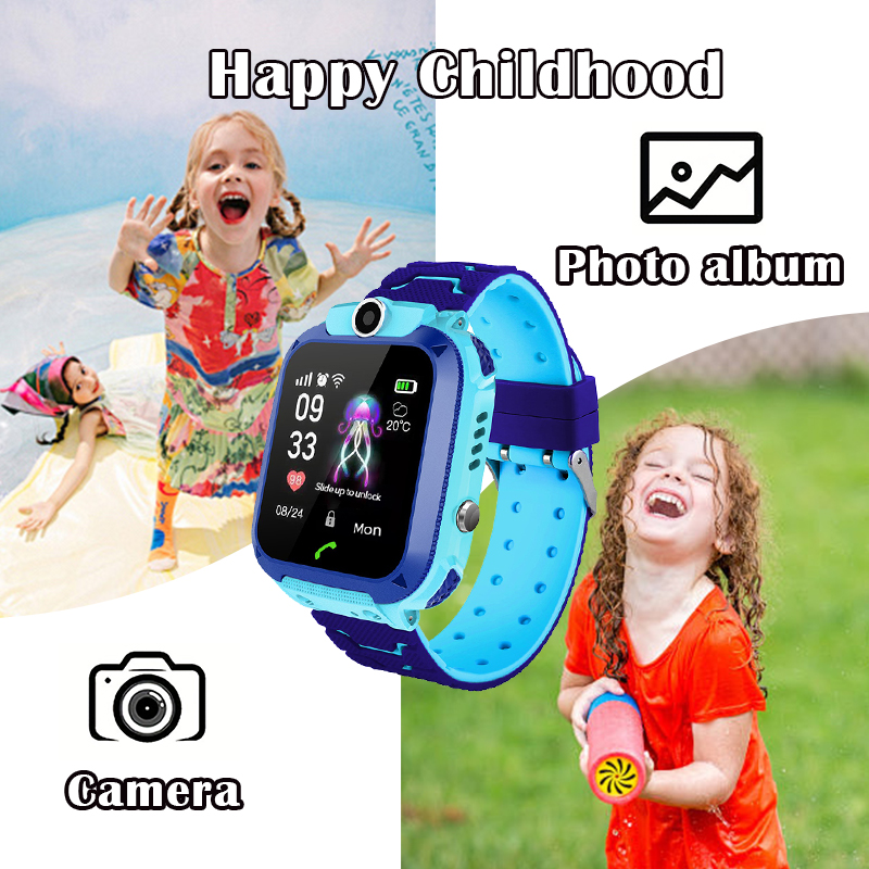 Q12B Kids Smart Watch with SOS - Smartwatch Watches For Kid Boy With Gps avis et prix