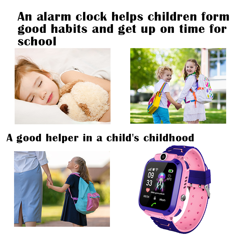 Q12B Kids Smart Watch with SOS - Smartwatch Watches For Kid Boy With Gps avis et prix
