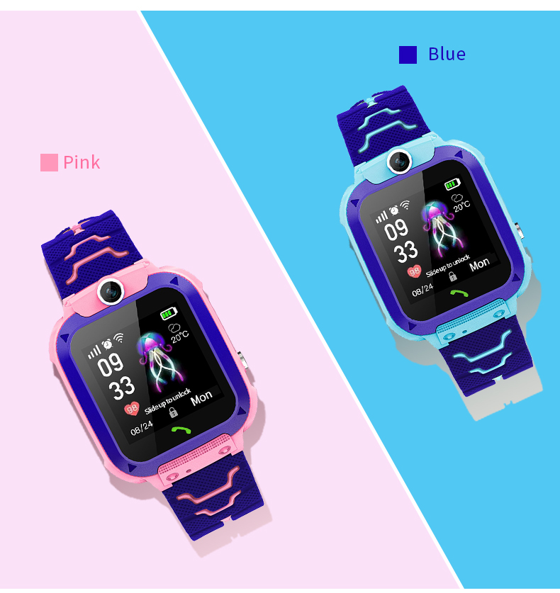 Q12B Kids Smart Watch with SOS - Smartwatch Watches For Kid Boy With Gps avis et prix
