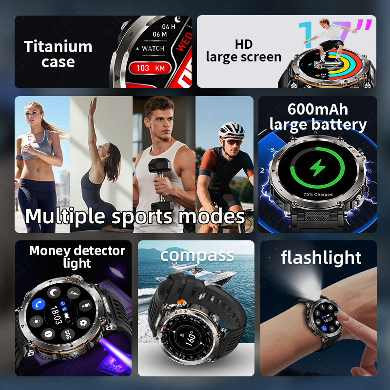 New Military Outdoor Smartwatc - Watch Smart Smartwatch avis et prix