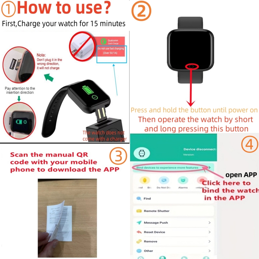 Smart Watch Sport Wristband Fi - Watch Iwo avis et prix
