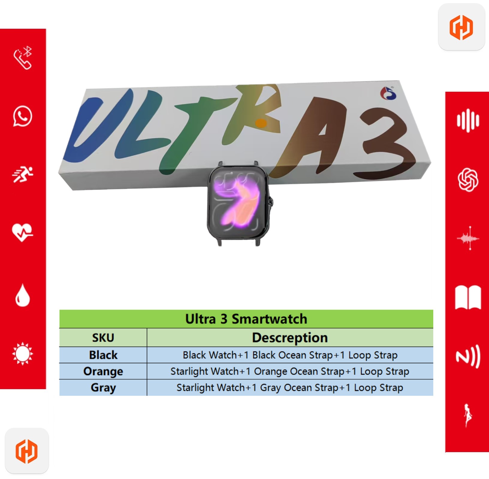 Choice Watch Ultra3 Smartwatch - Watch Iwo avis et prix