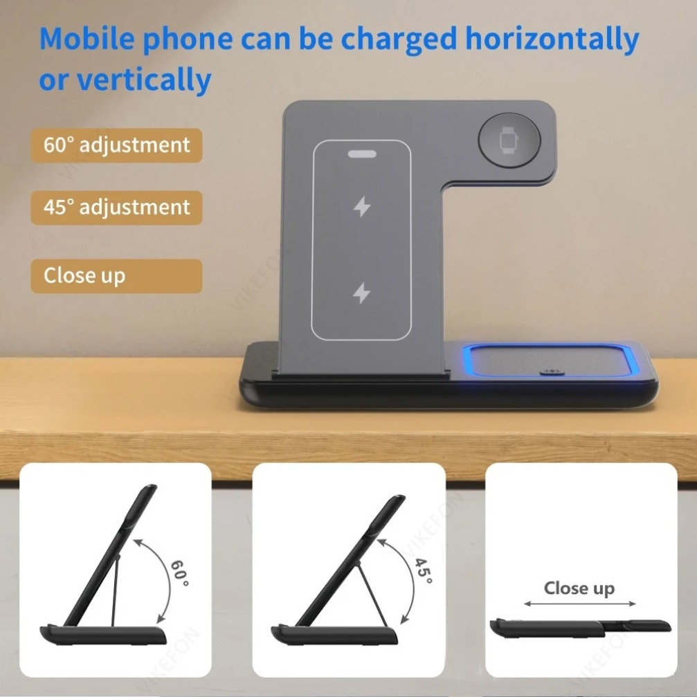 Foldable 3 in 1 Wireless Charg - Smartwatch Apple Watch avis et prix