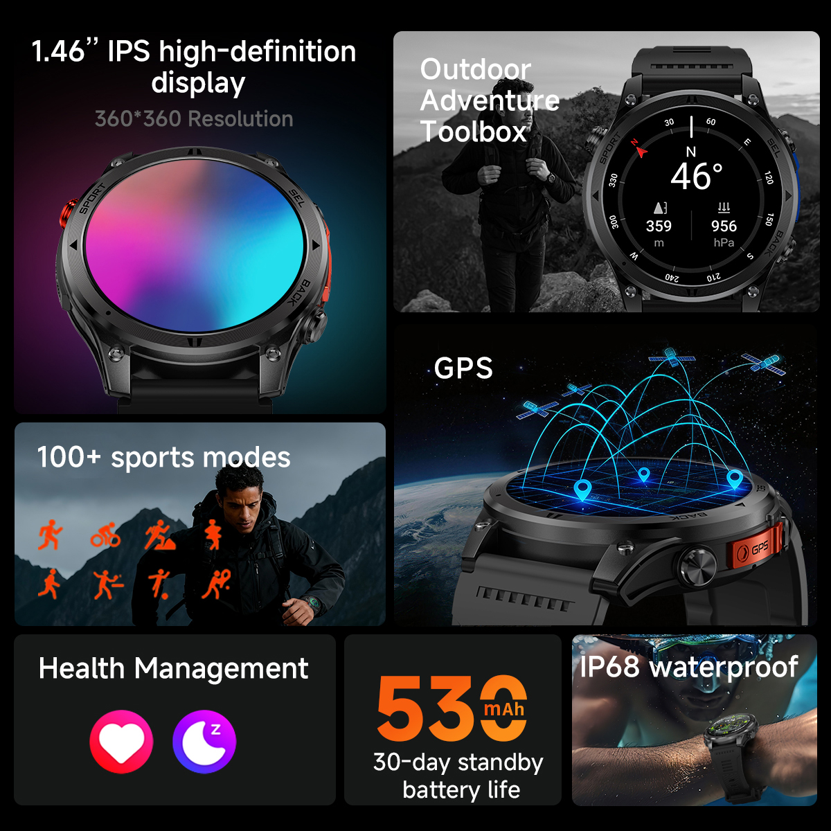 2026 T-Rex3 Pro Smart Watch 53 - Smartwatch Watches For Men With Gps avis et prix