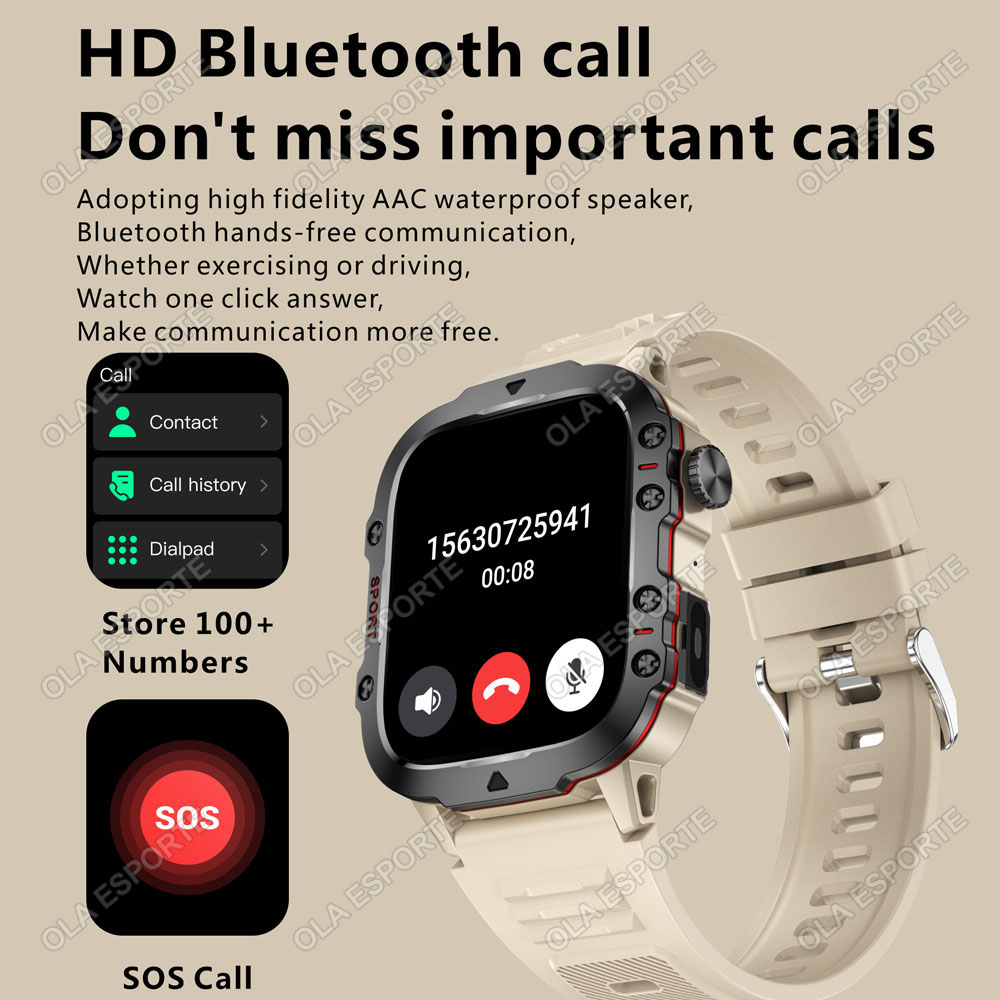 2026 New Military Smart Watch  - Smartwatch Watches For Men With Gps avis et prix
