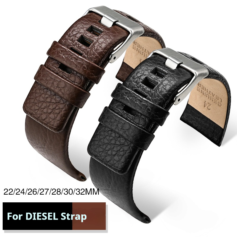 Genuine Leather Strap for Dies - Watch Esim avis et prix