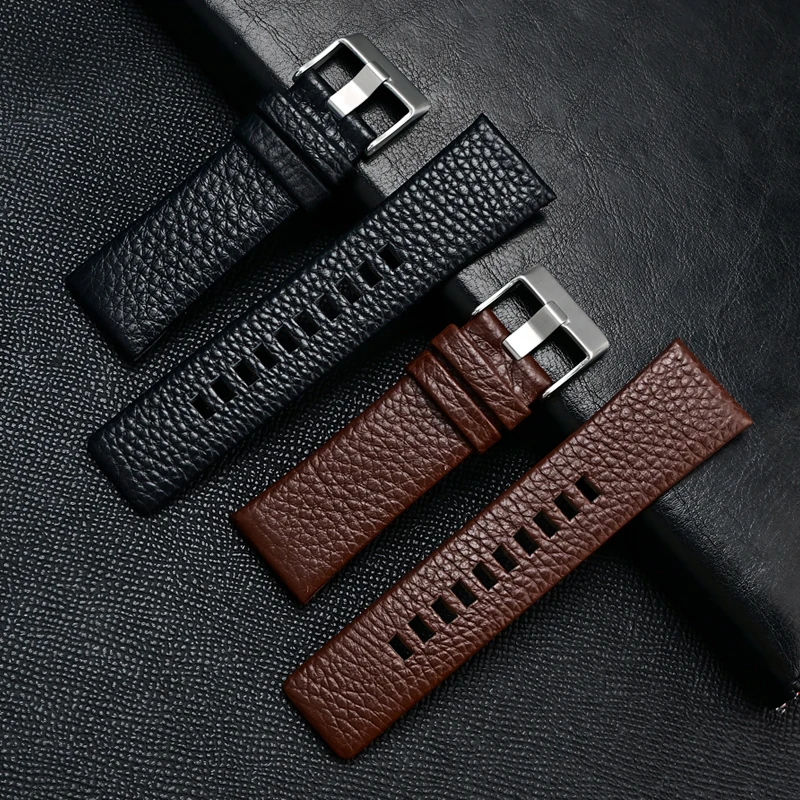 Genuine Leather Strap for Dies - Watch Esim avis et prix