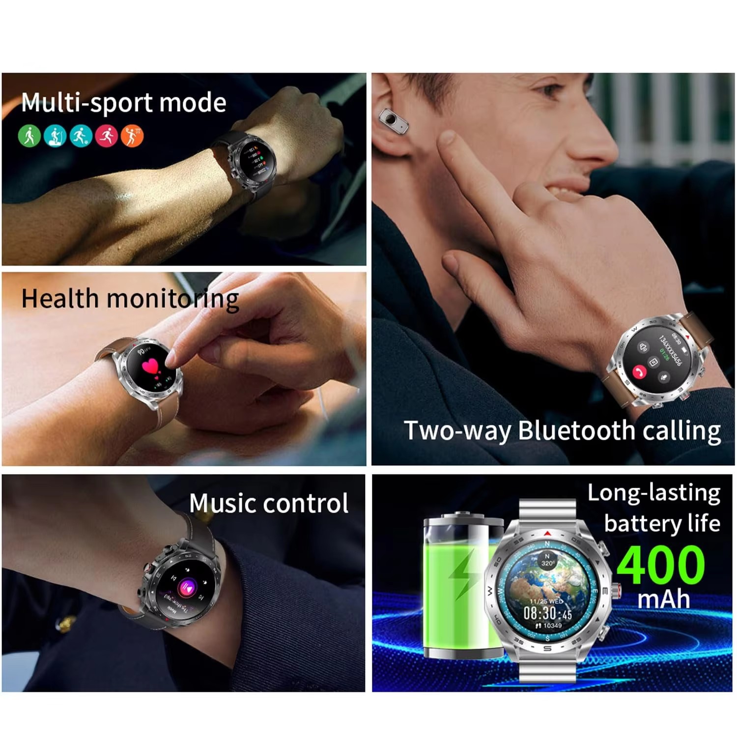Business Smart Watch 2 in 1 TW - Smartwatch Noise Watches For Men avis et prix