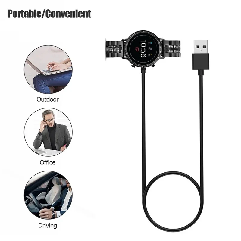 1M USB Magnetic Fast Charger D - Fossil Watches Smartwatch Gen 6 avis et prix