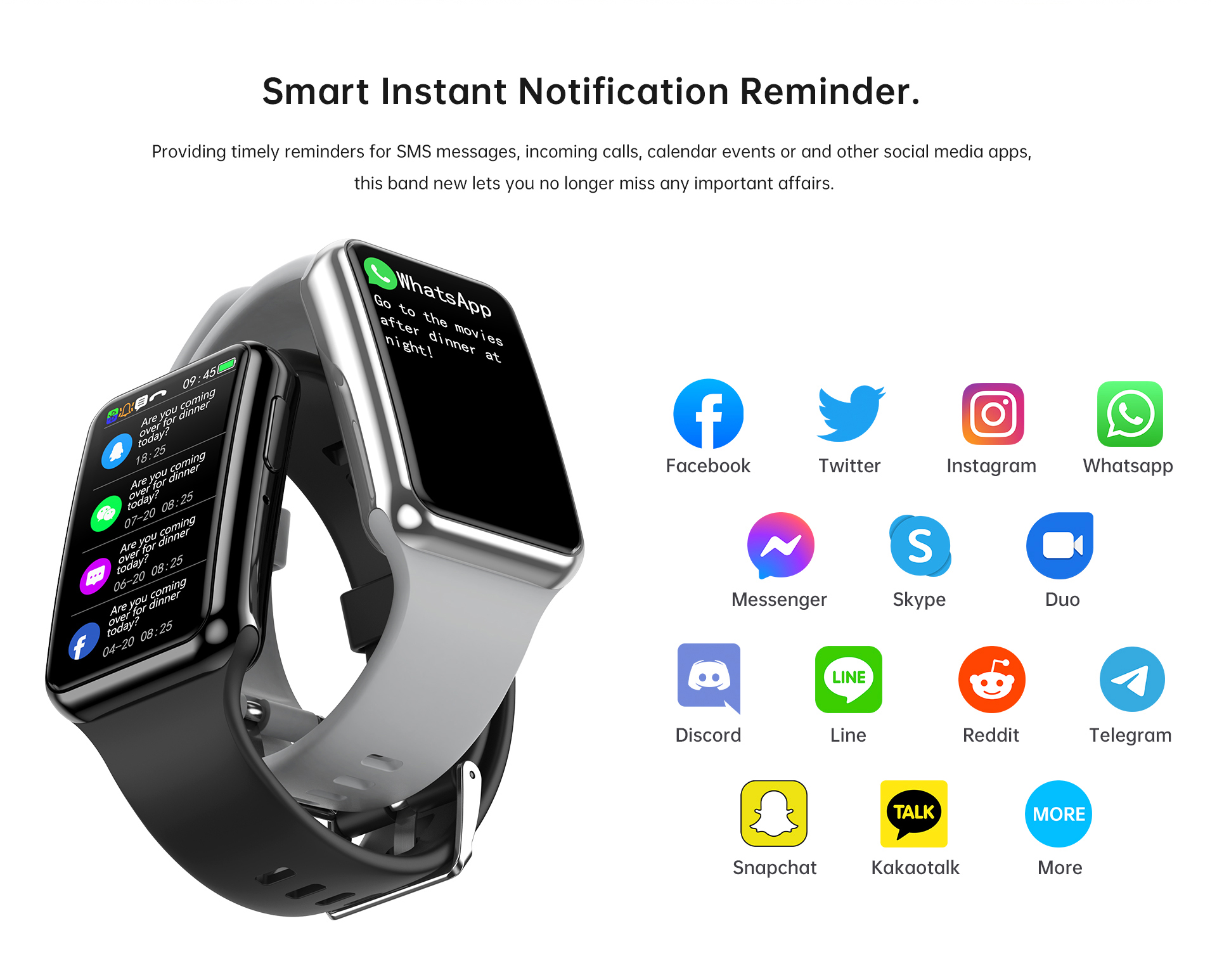 1.47 Inch BT Call Smart Band H - Watch Smart Smartwatch avis et prix