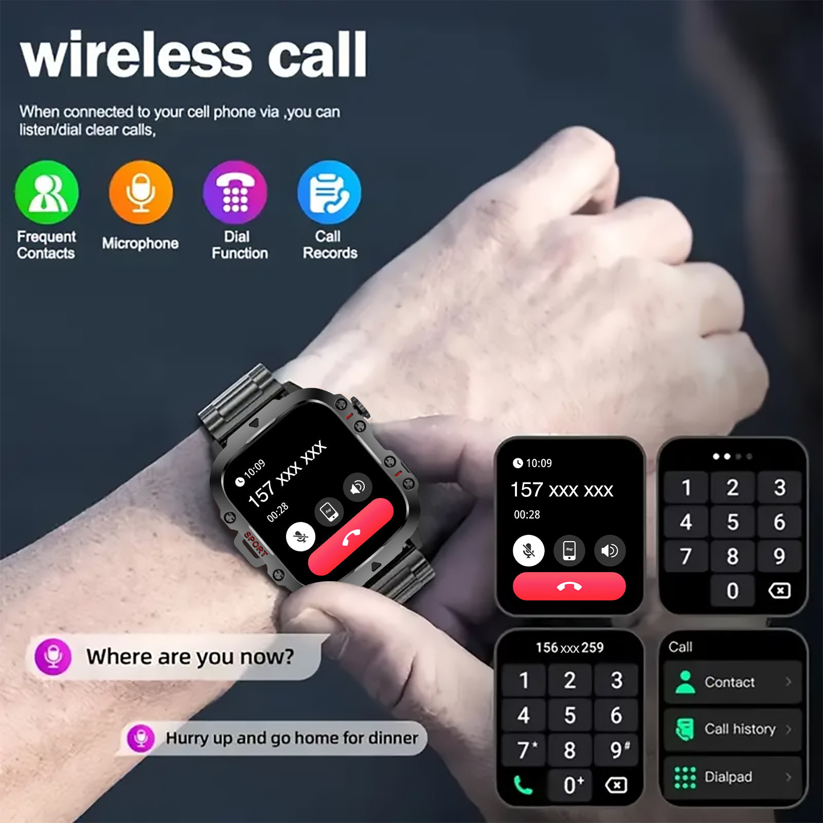 Smart Watch with LED Light, wi - Smartwatch Watches Wallpaper avis et prix