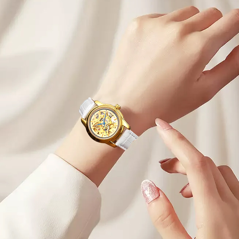 Women automatic watch fashion  - Skeleton Mechanical Watch avis et prix