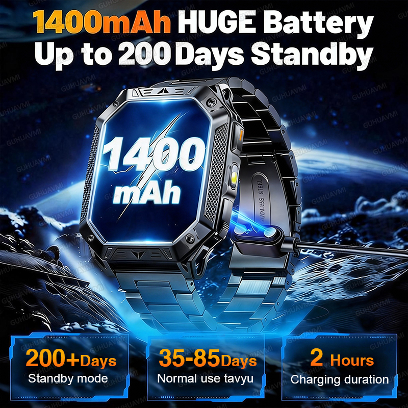 2026 New Military TANK Ultra P - Smartwatch Watches For Men With Gps avis et prix