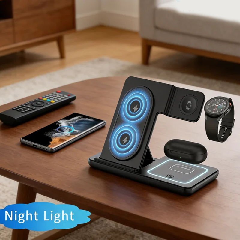 3 In 1 Foldable Wireless Charg - Smartwatch Apple Watch avis et prix