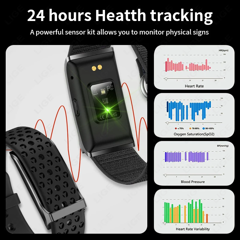 LIGE Couple Smart Bracelet Fit - Couple Watches Smartwatch avis et prix