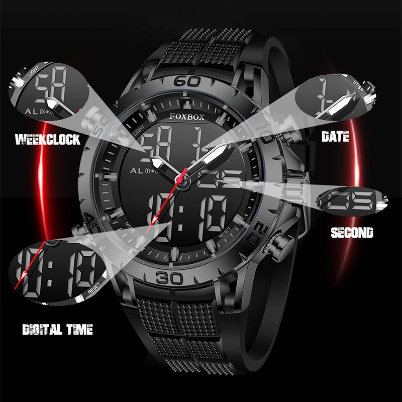 FOXBOX Mens Watches Sports Top - Smartwatch Watches For Men Brands avis et prix