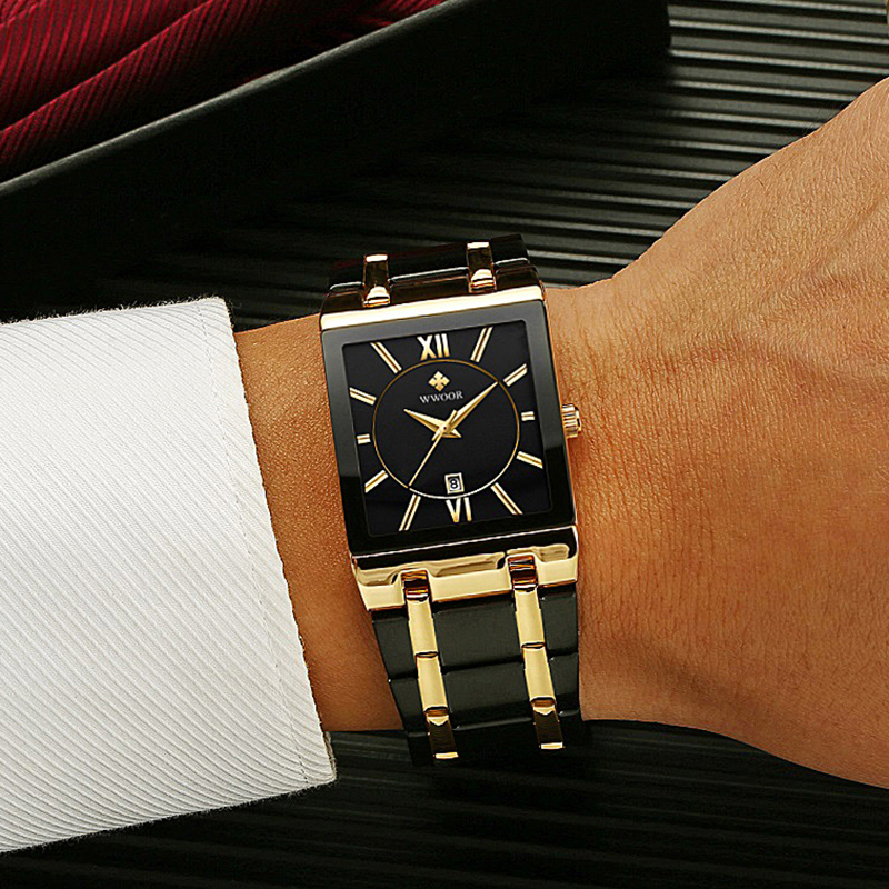 WWOOR Brand Luxury Gold Bracel - Smartwatch Watches For Men Brands avis et prix