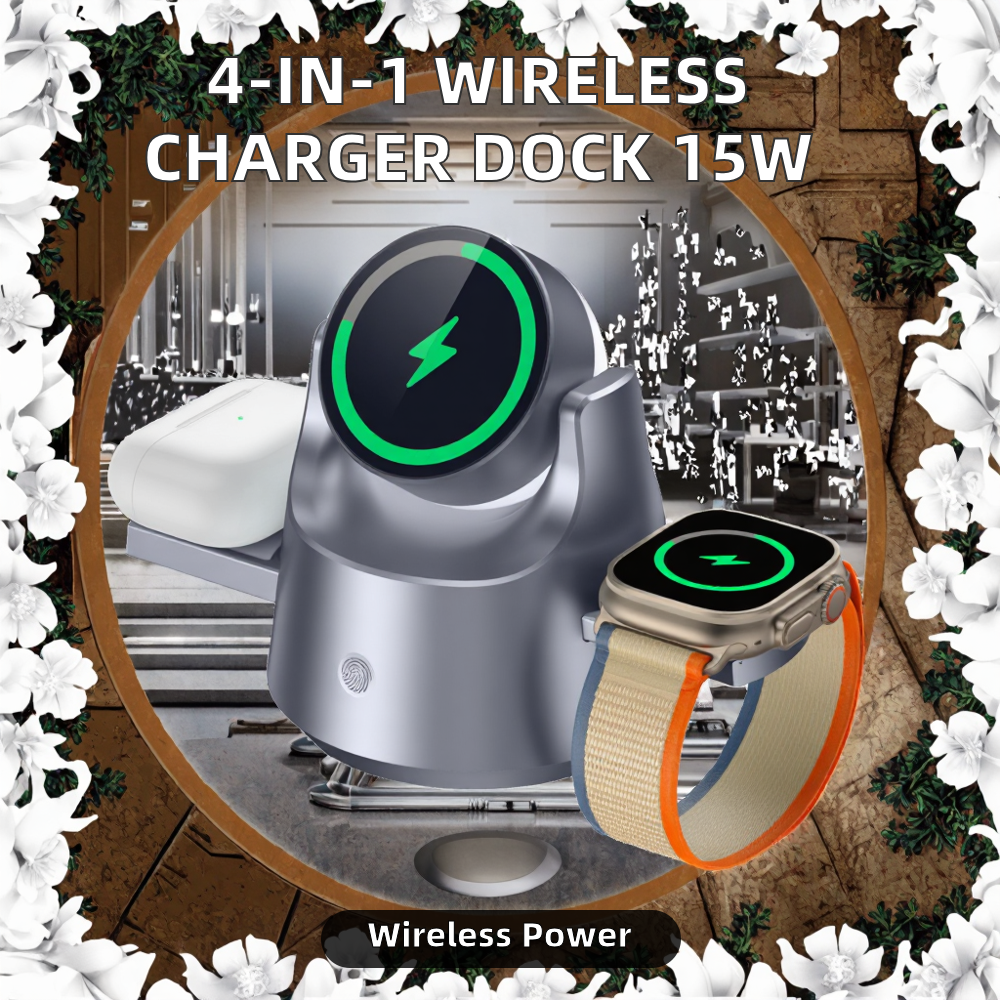 4 in 1 15W Wireless Charger Ch - Watch Charging Dock avis et prix