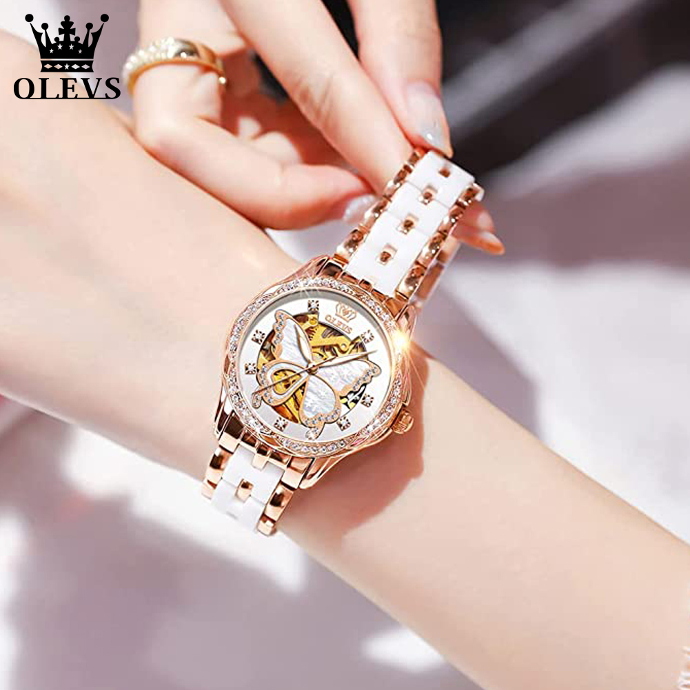 OLEVS Women's Automatic Watche - Skeleton Mechanical Watch avis et prix