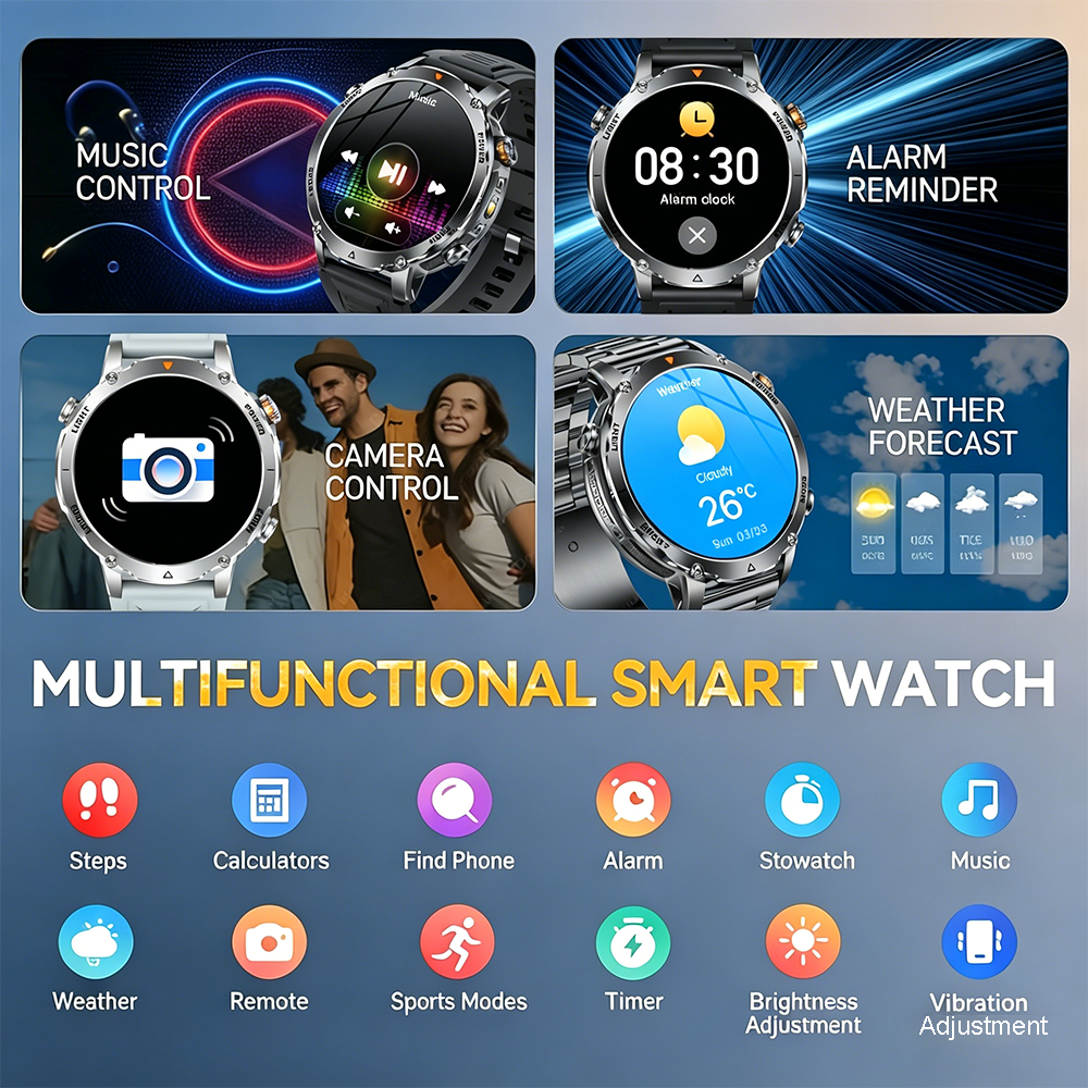 2026New Military Sports Smart  - Smartwatch Watches For Men With Gps avis et prix
